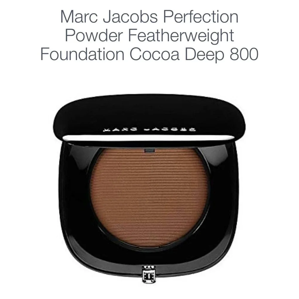 Marc Jacobs Foundation Lot of 2 Perfection Powder Featherweight‎ 800 Cocoa Deep